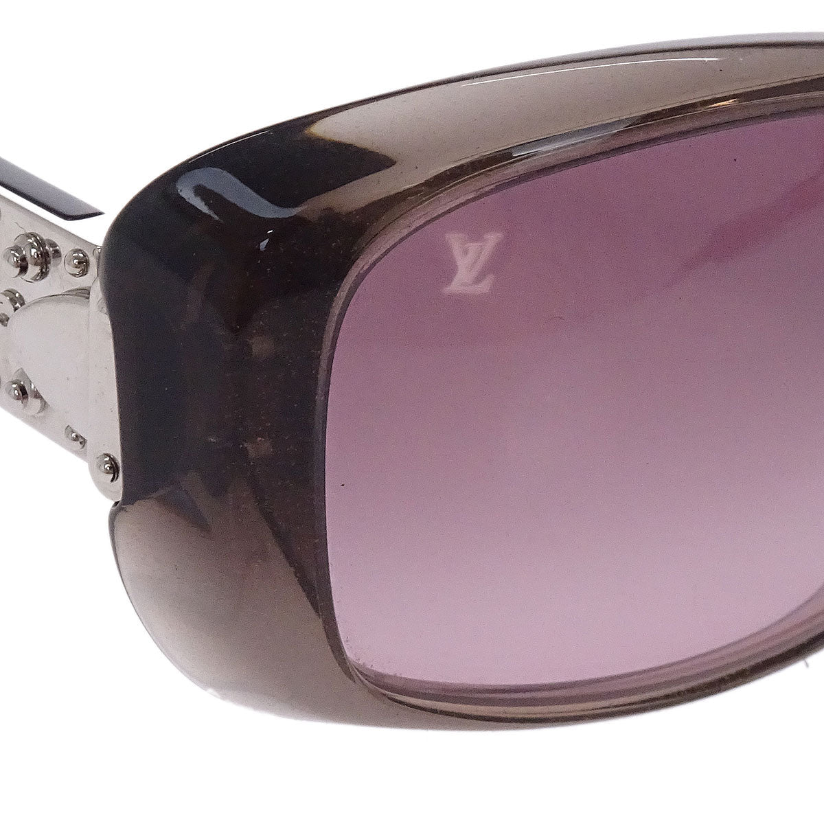 Louis Vuitton Sunglasses Eyewear Purple Brown Supson Small Good - Image 5