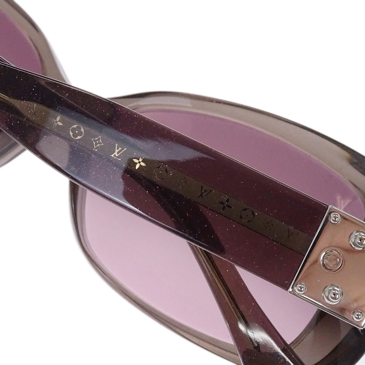 Louis Vuitton Sunglasses Eyewear Purple Brown Supson Small Good - Image 7