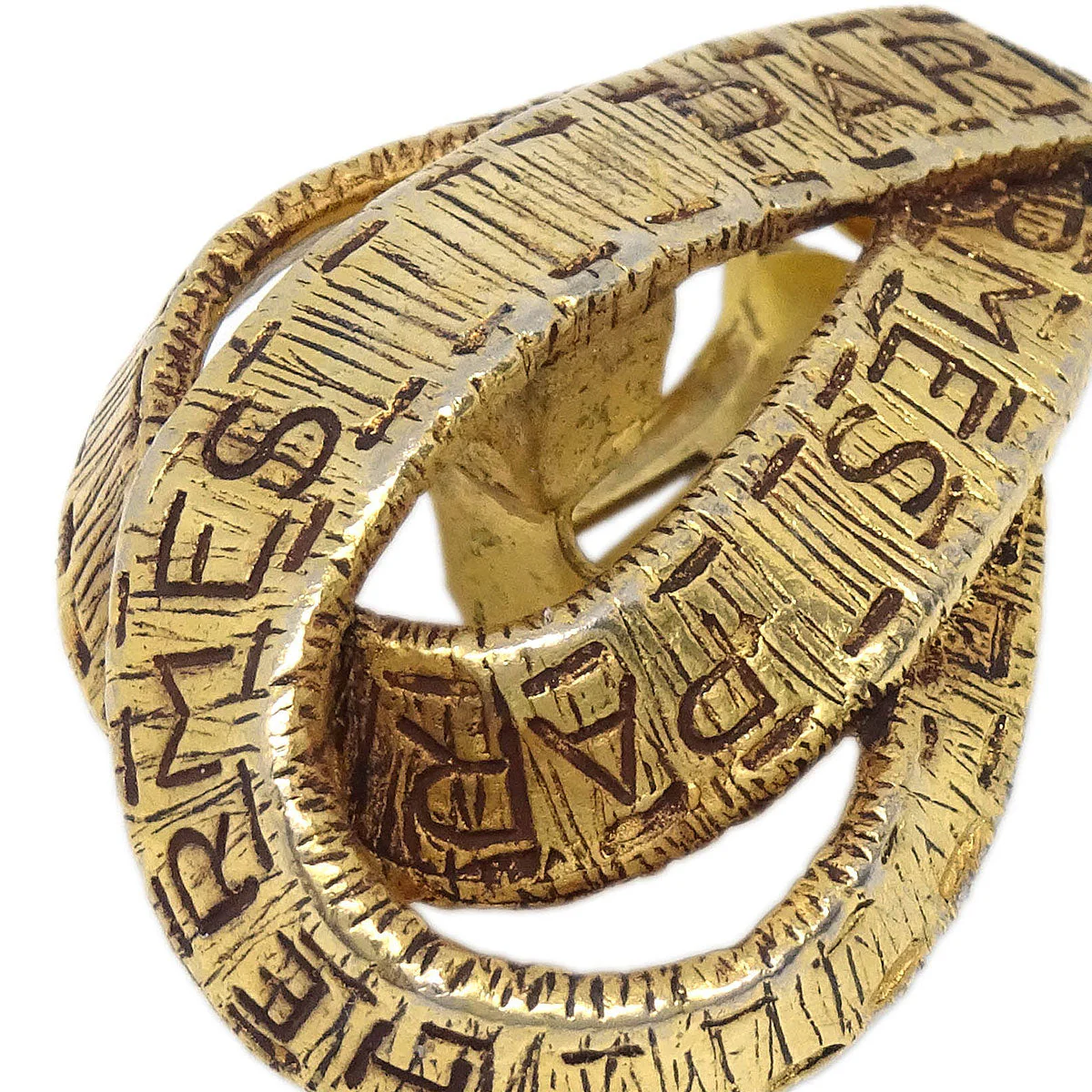 Hermes Bijouterie Fantaisie Clip-On Earrings Gold - Image 2