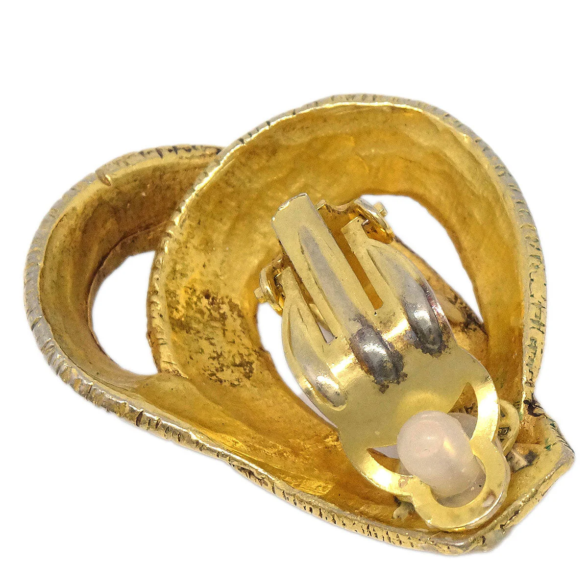 Hermes Bijouterie Fantaisie Clip-On Earrings Gold - Image 3