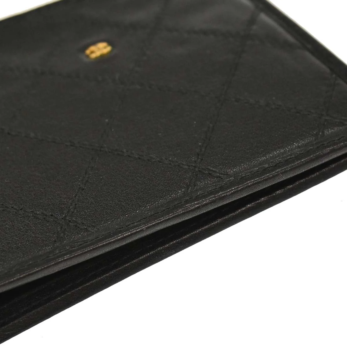 Chanel Black Lambskin Bicolore Wallet - Image 3