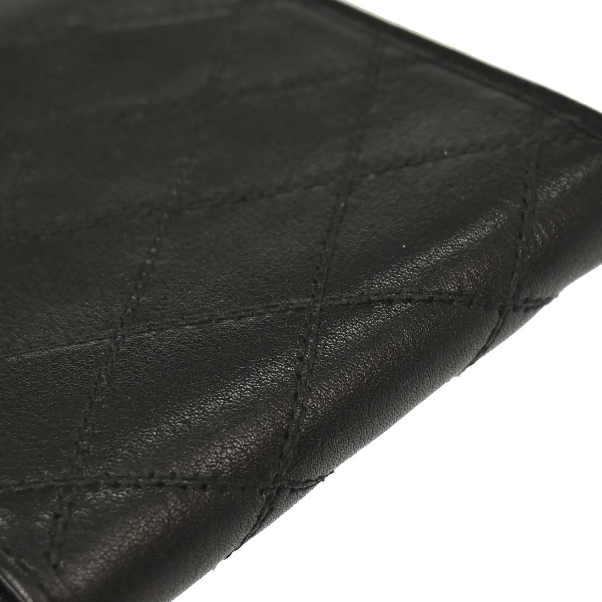 Chanel Black Lambskin Bicolore Wallet - Image 6