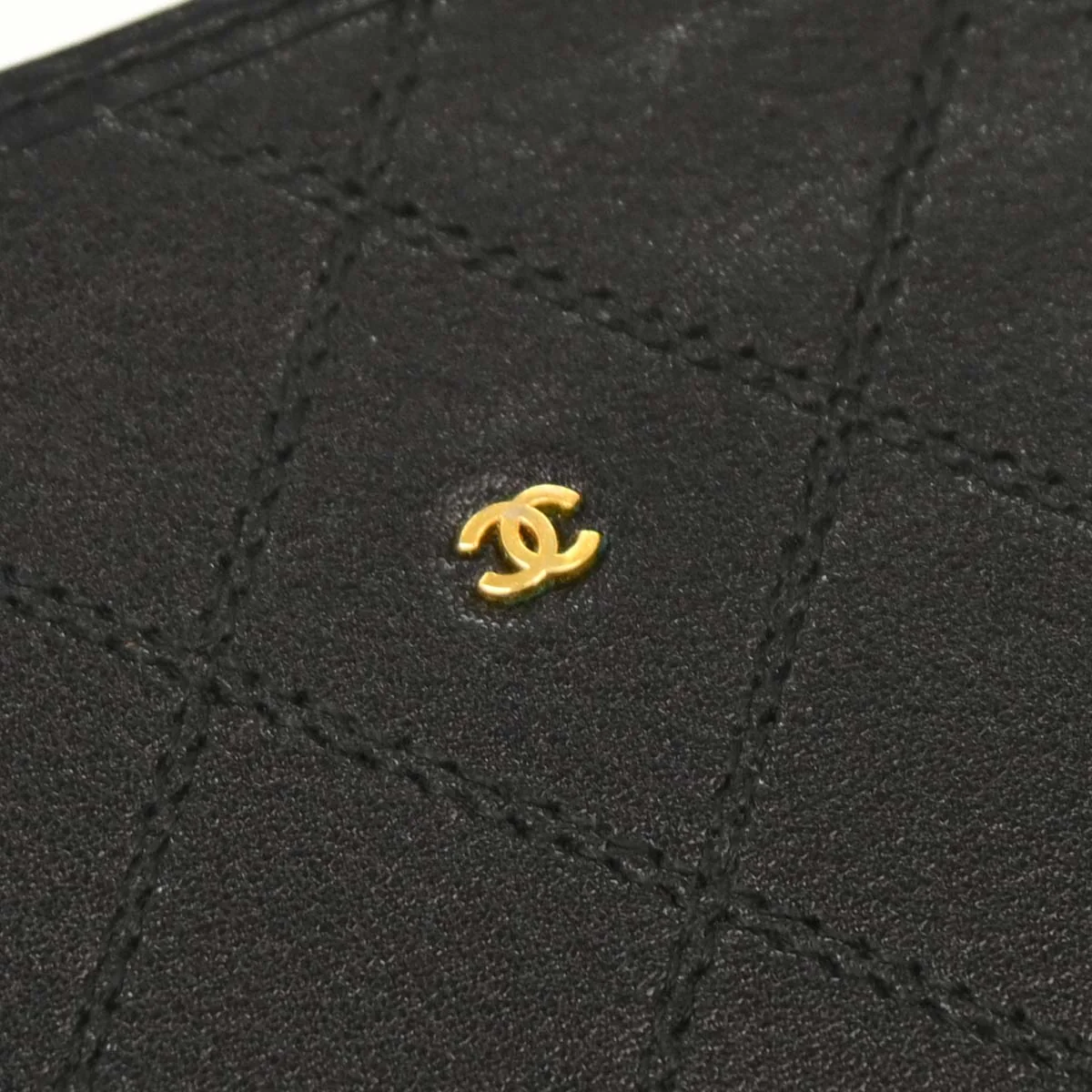 Chanel Black Lambskin Bicolore Wallet - Image 8