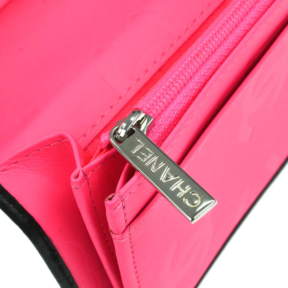 Chanel 2006-2008 Black Calfskin Cambon Ligne Long Wallet - Image 12