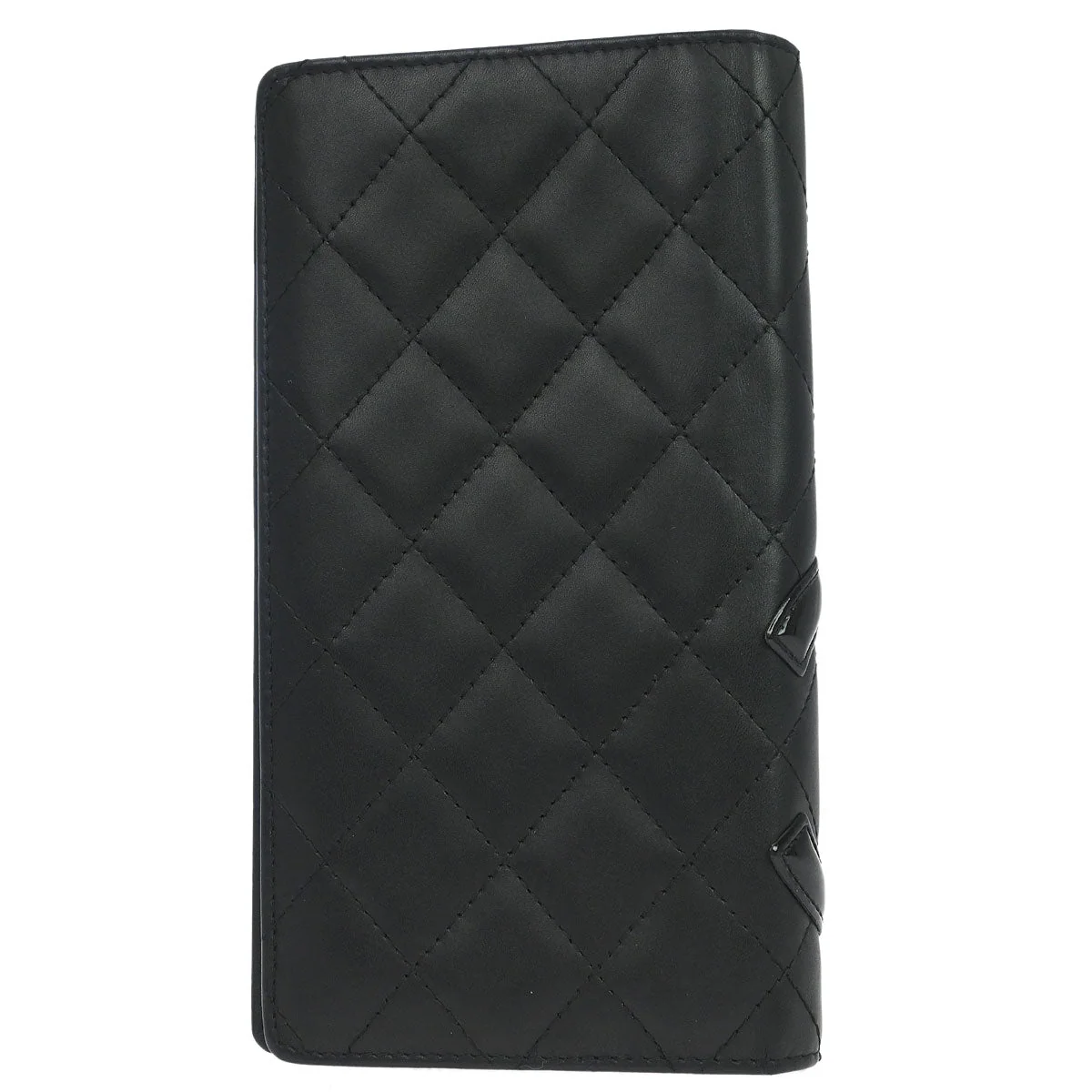 Chanel 2006-2008 Black Calfskin Cambon Ligne Long Wallet - Image 2