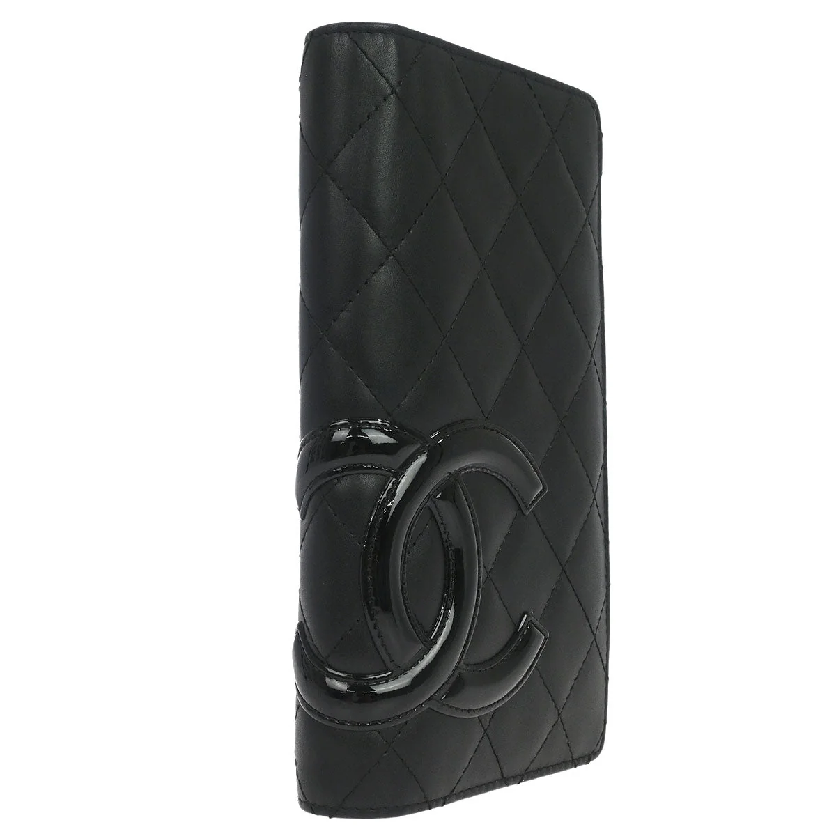 Chanel 2006-2008 Black Calfskin Cambon Ligne Long Wallet - Image 3