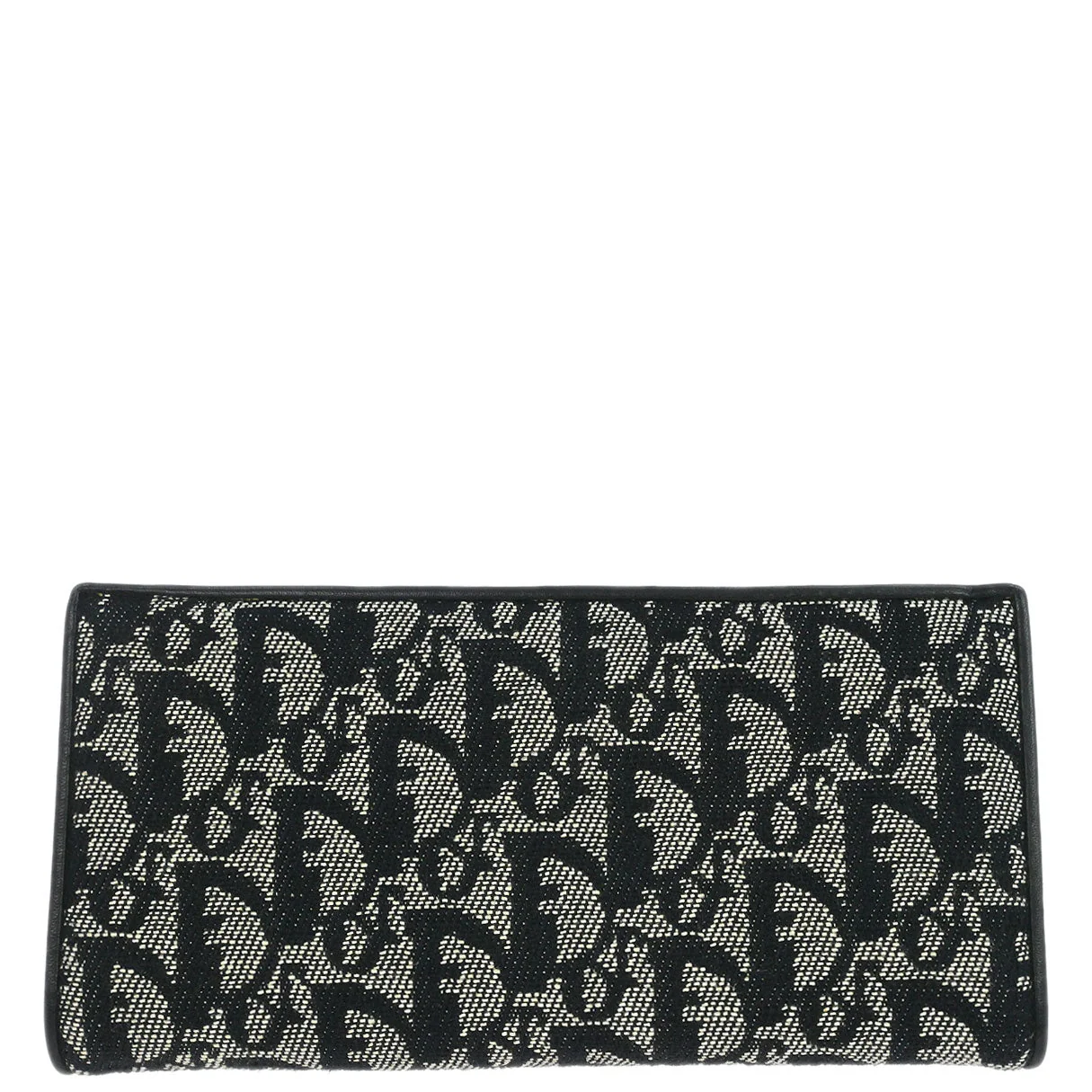 Christian Dior Black Canvas Trotter Wallet