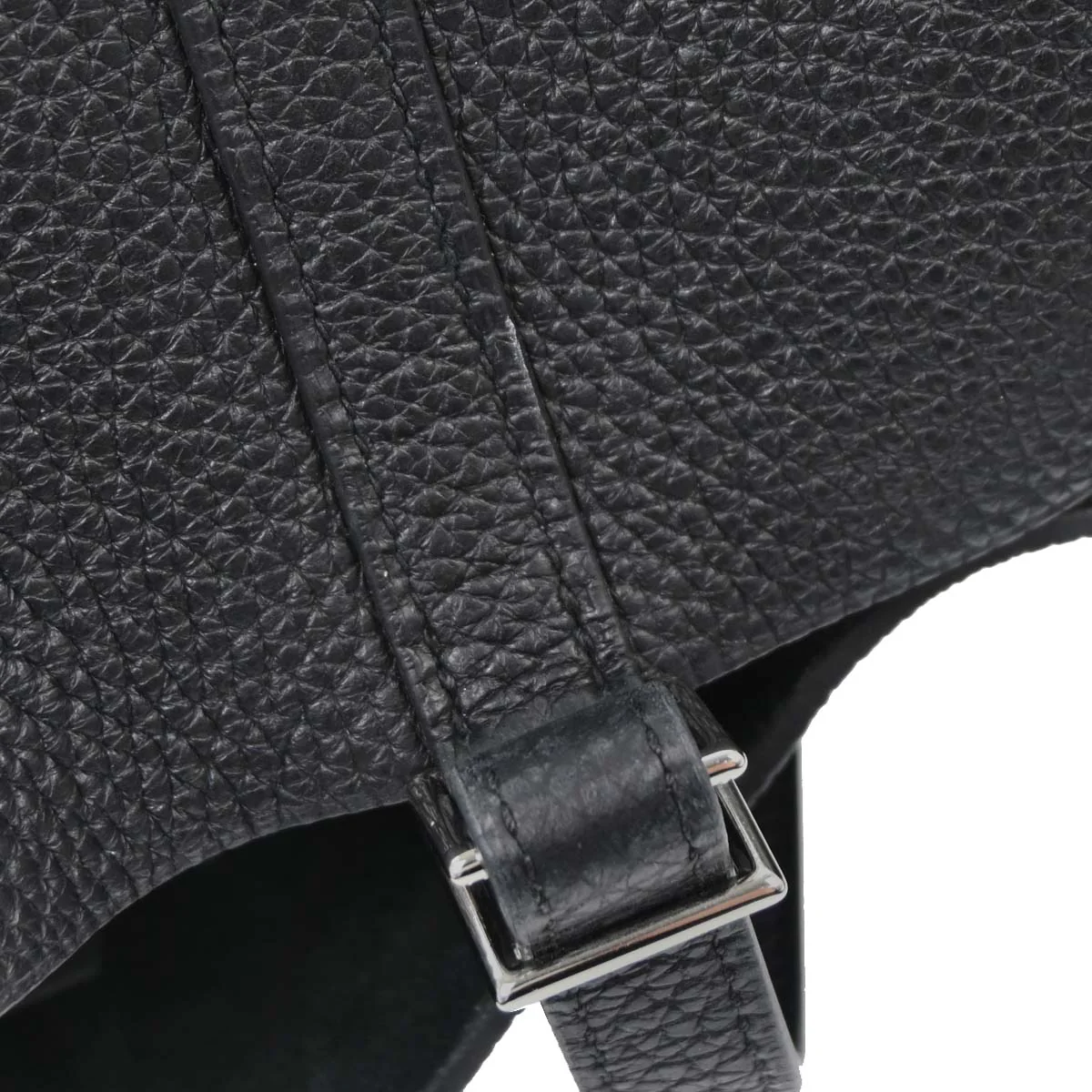 Hermes Black Taurillon Clemence Picotin Lock 22 MM Handbag - Image 11