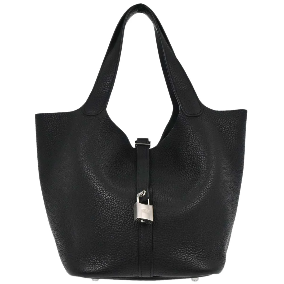 Hermes Black Taurillon Clemence Picotin Lock 22 MM Handbag - Image 2