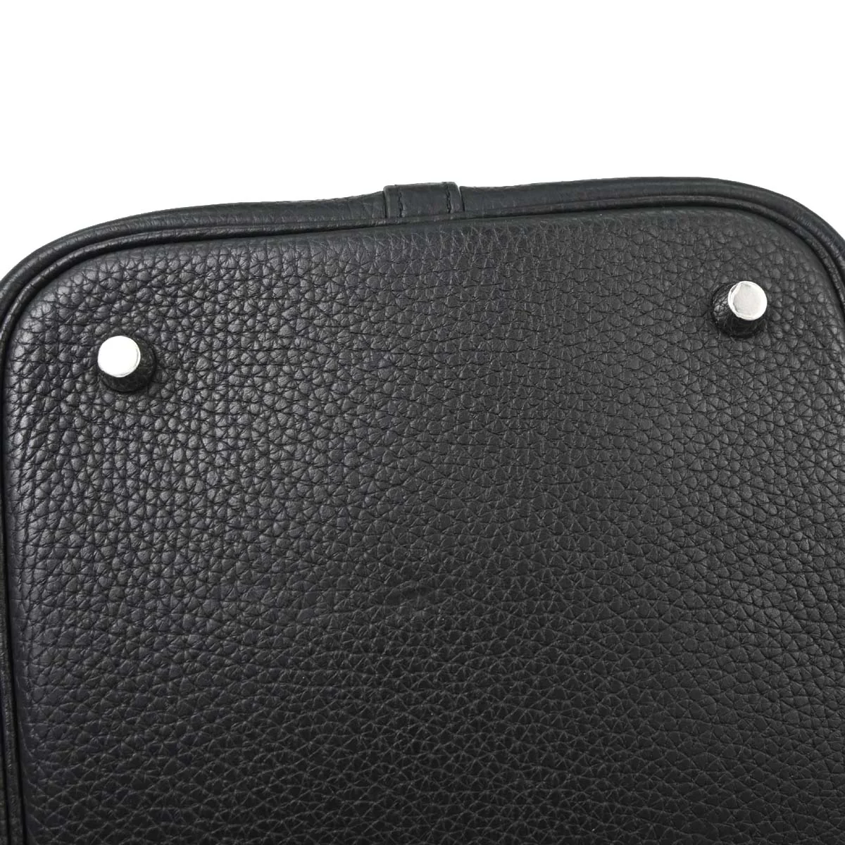 Hermes Black Taurillon Clemence Picotin Lock 22 MM Handbag - Image 5