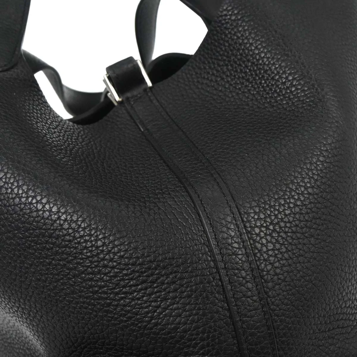 Hermes Black Taurillon Clemence Picotin Lock 22 MM Handbag - Image 7