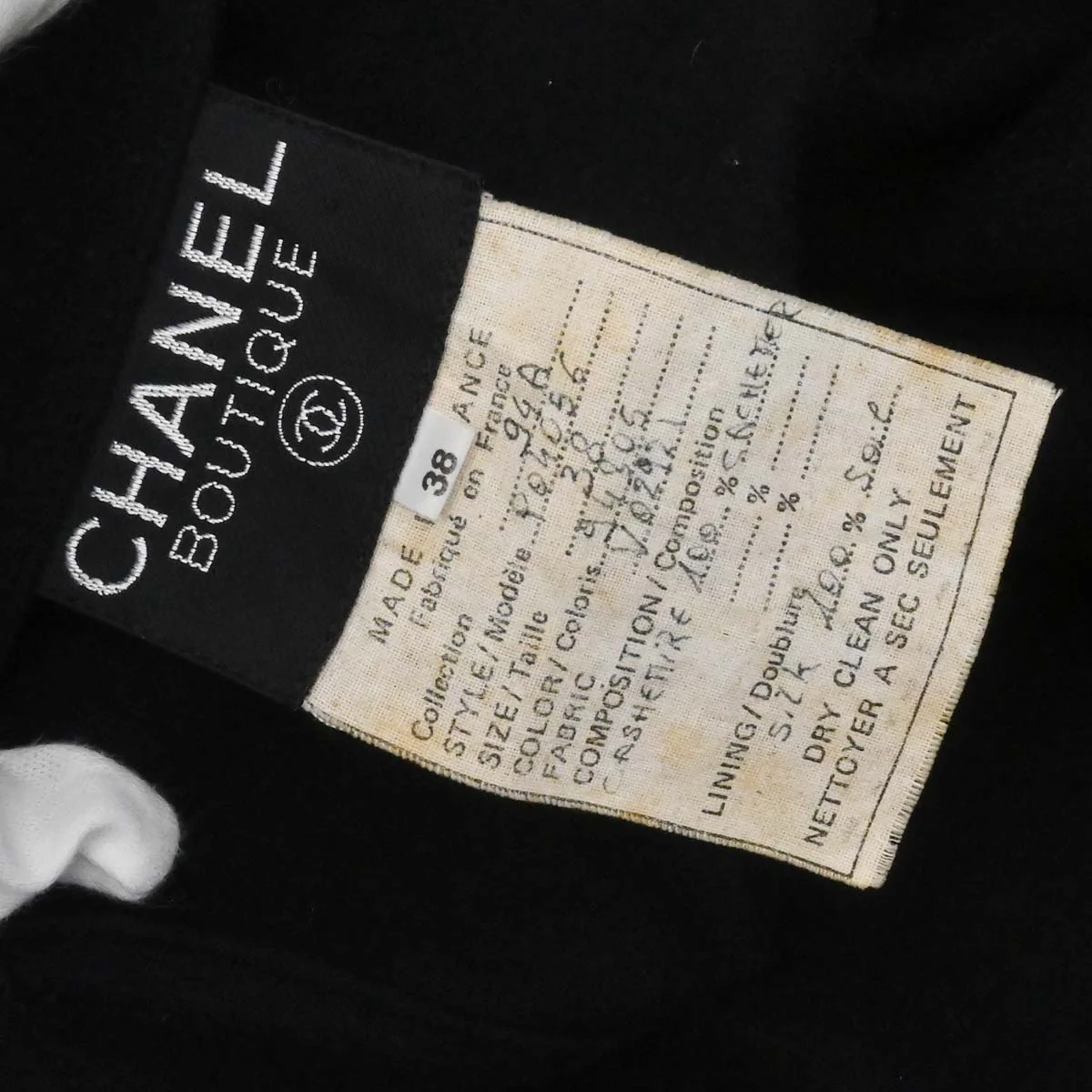 Chanel 1994 Coat Black #38 - Image 16