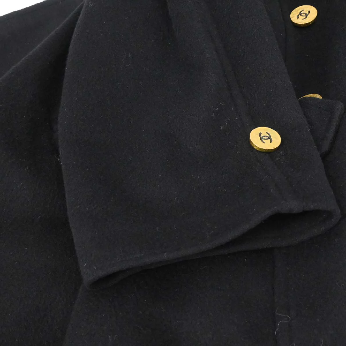 Chanel 1994 Coat Black #38 - Image 5
