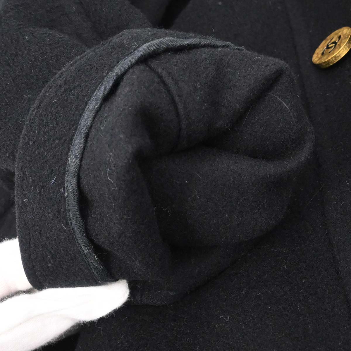 Chanel 1994 Coat Black #38 - Image 6
