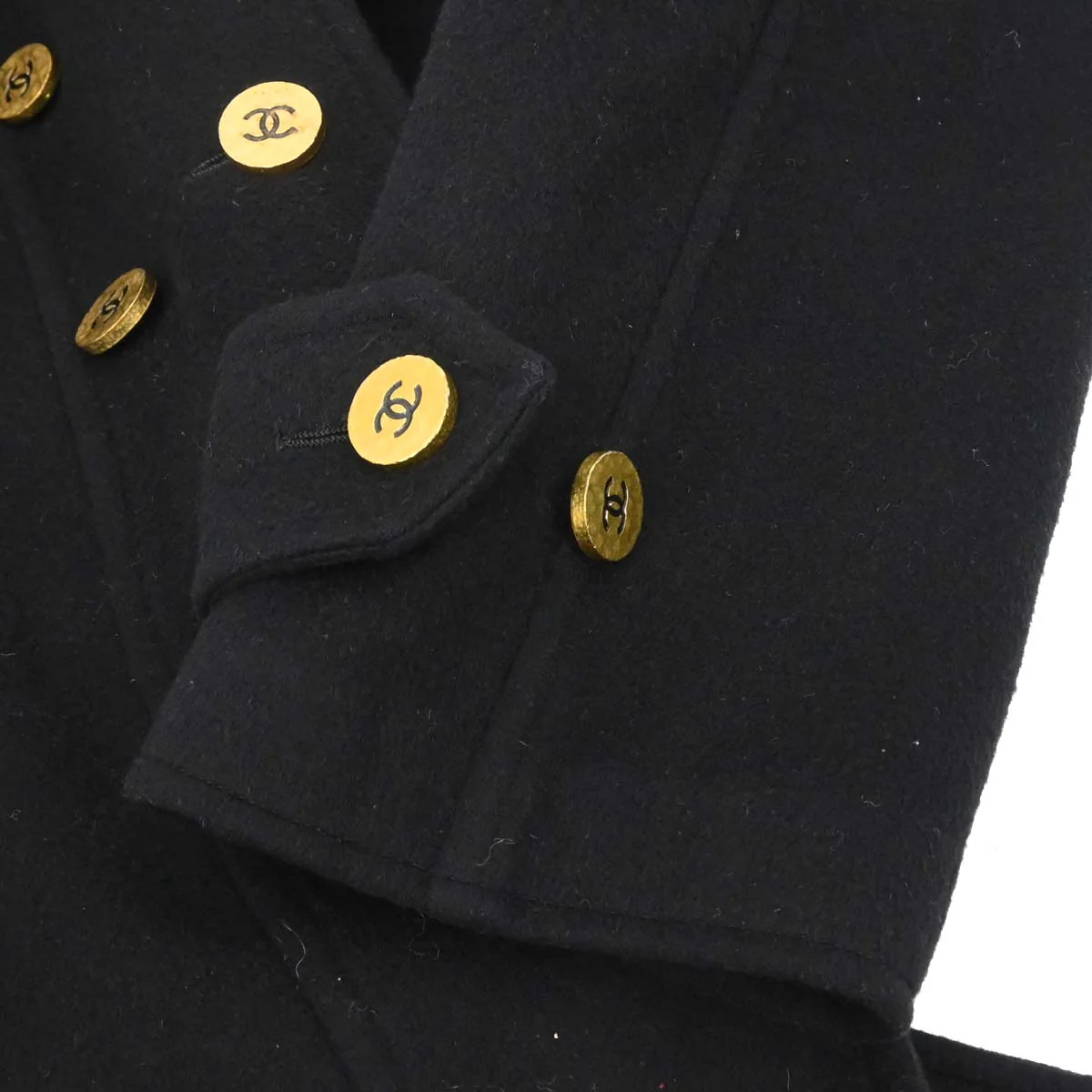 Chanel 1994 Coat Black #38 - Image 7