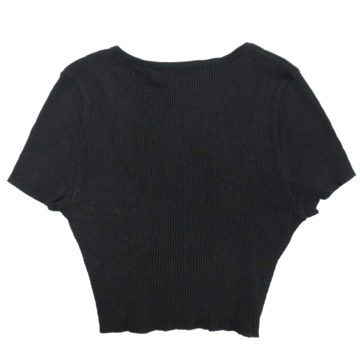 Chanel 1995 Cropped T-shirt Black #36 - Image 2