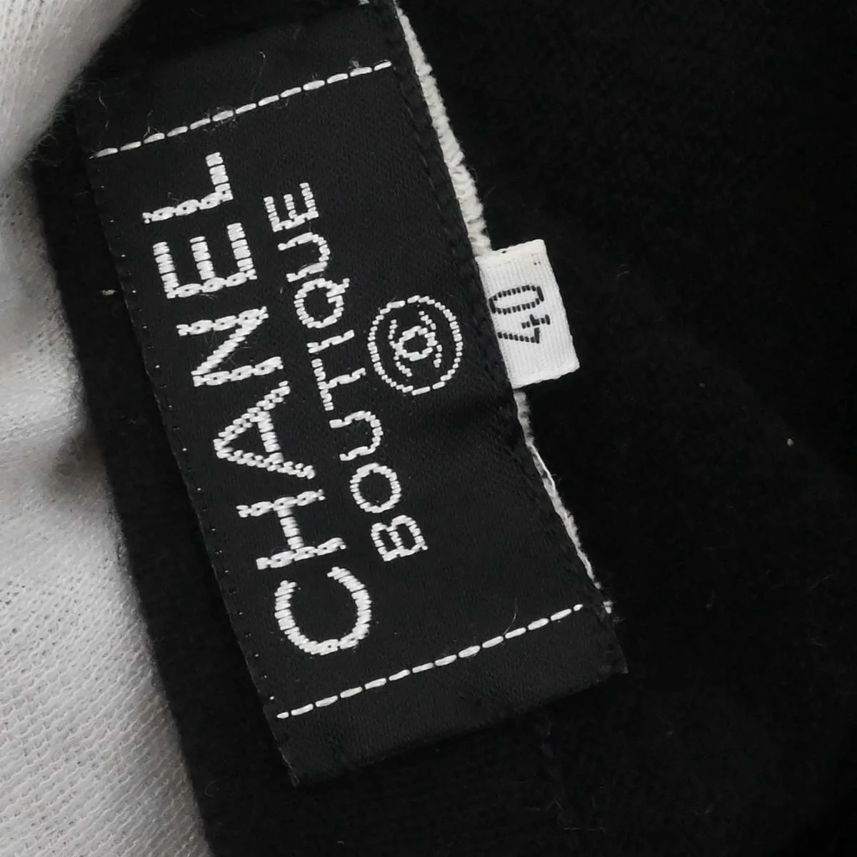 Chanel Sweater Knit Top Black #40 - Image 13