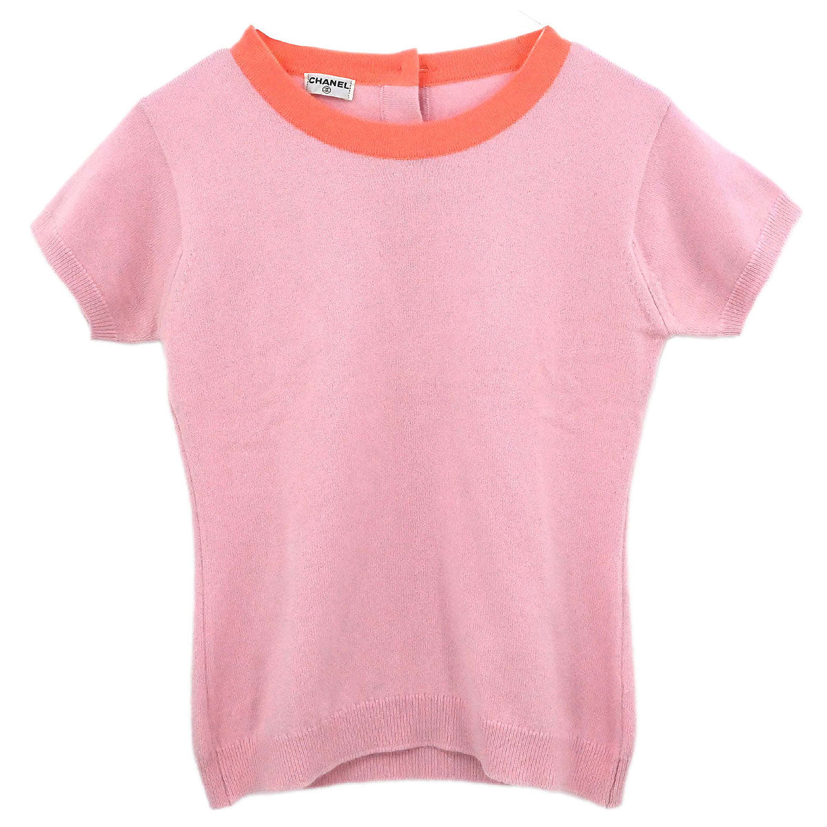 Chanel Set Cardigan Short Sleeve Top Pink - Image 3