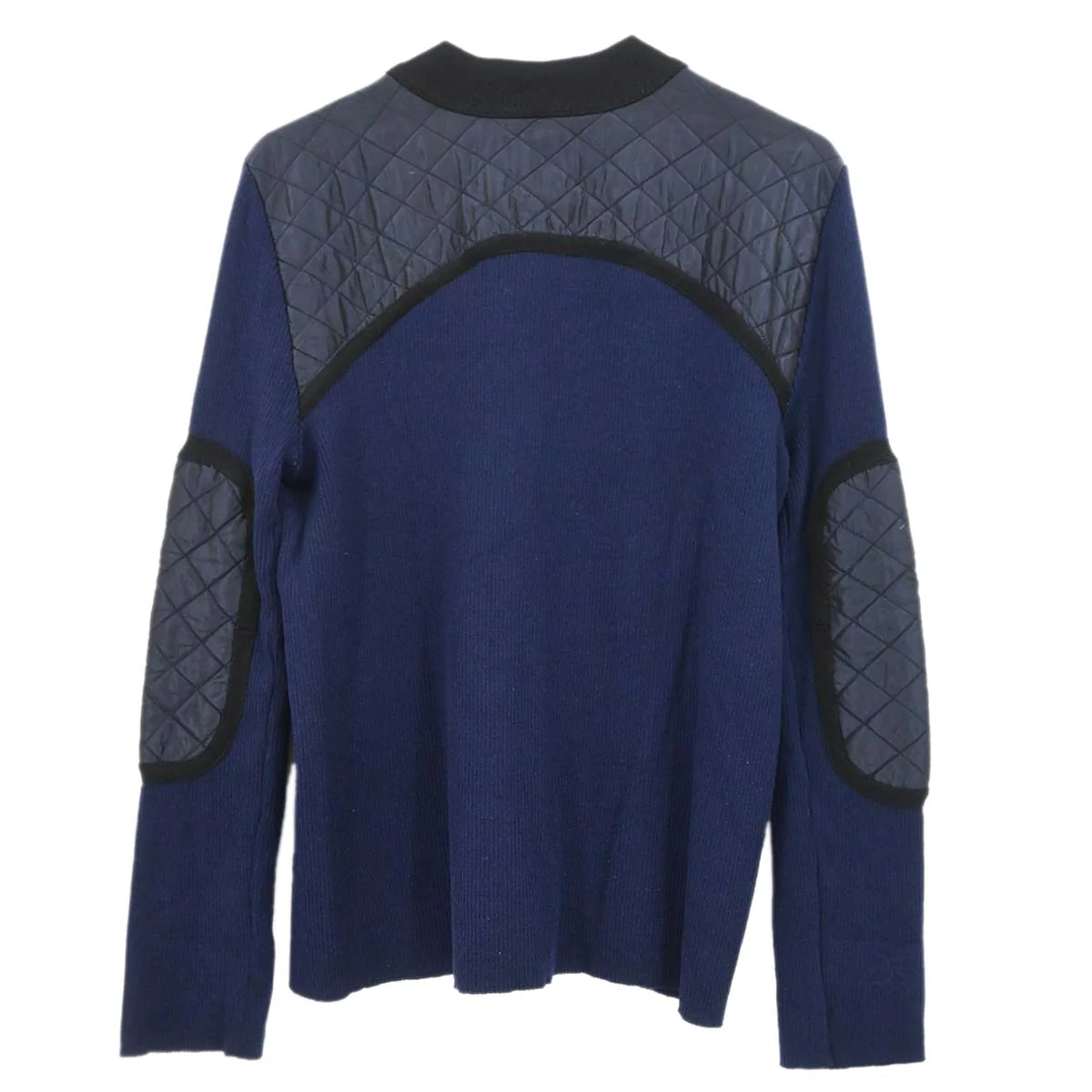 Chanel 2004 Sport Line Sweater Knit Top Black Navy #42 - Image 2