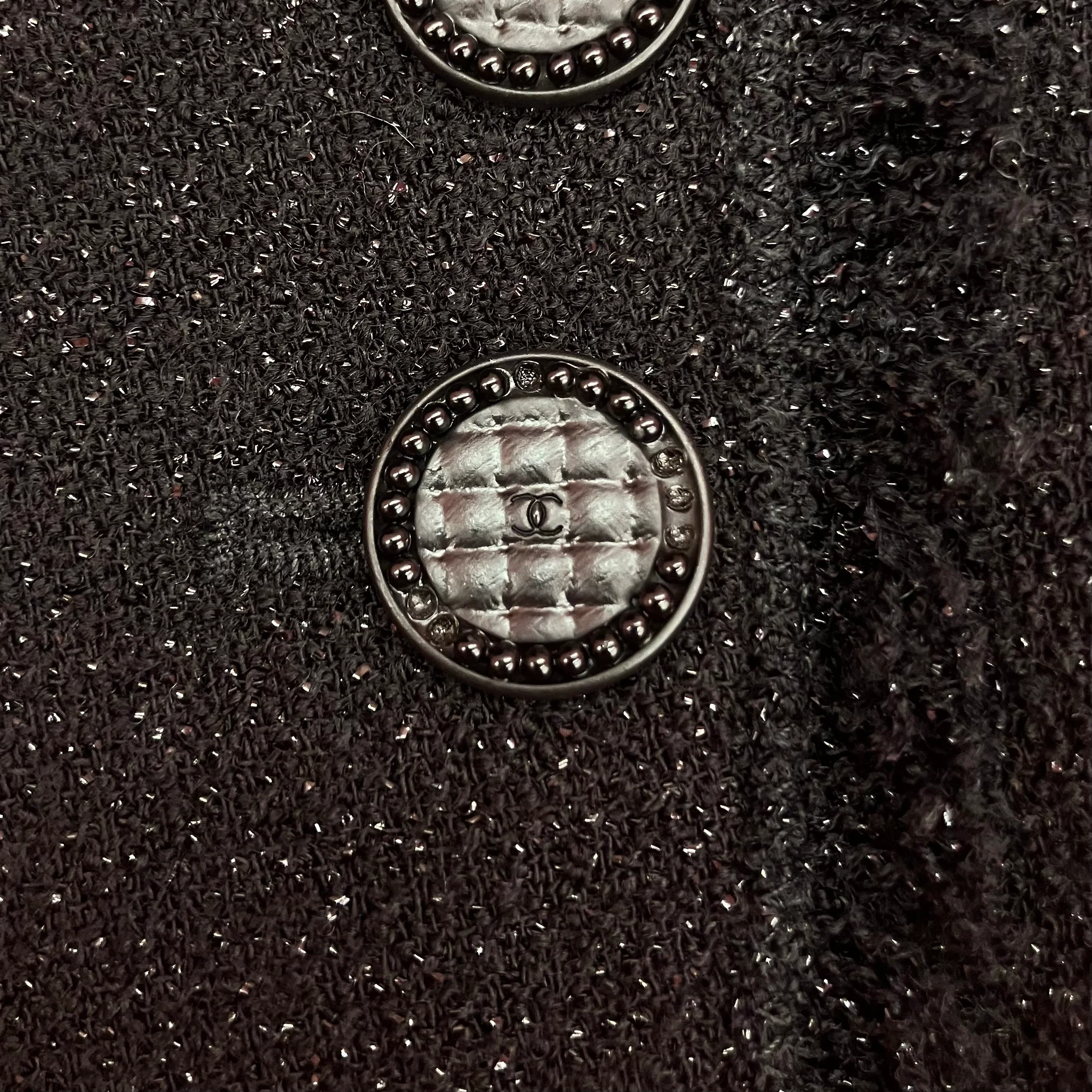 Chanel 2003 Single Breasted Jacket Black #34 - Image 23
