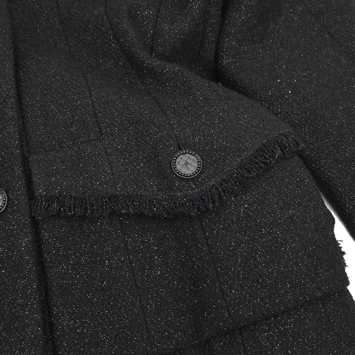 Chanel 2003 Single Breasted Jacket Black #34 - Image 5