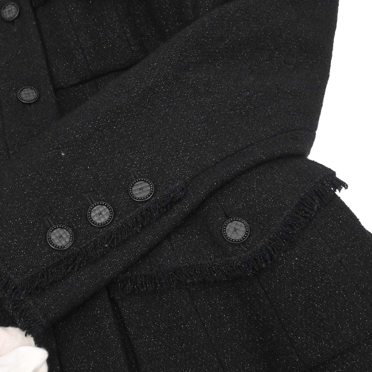 Chanel 2003 Single Breasted Jacket Black #34 - Image 6