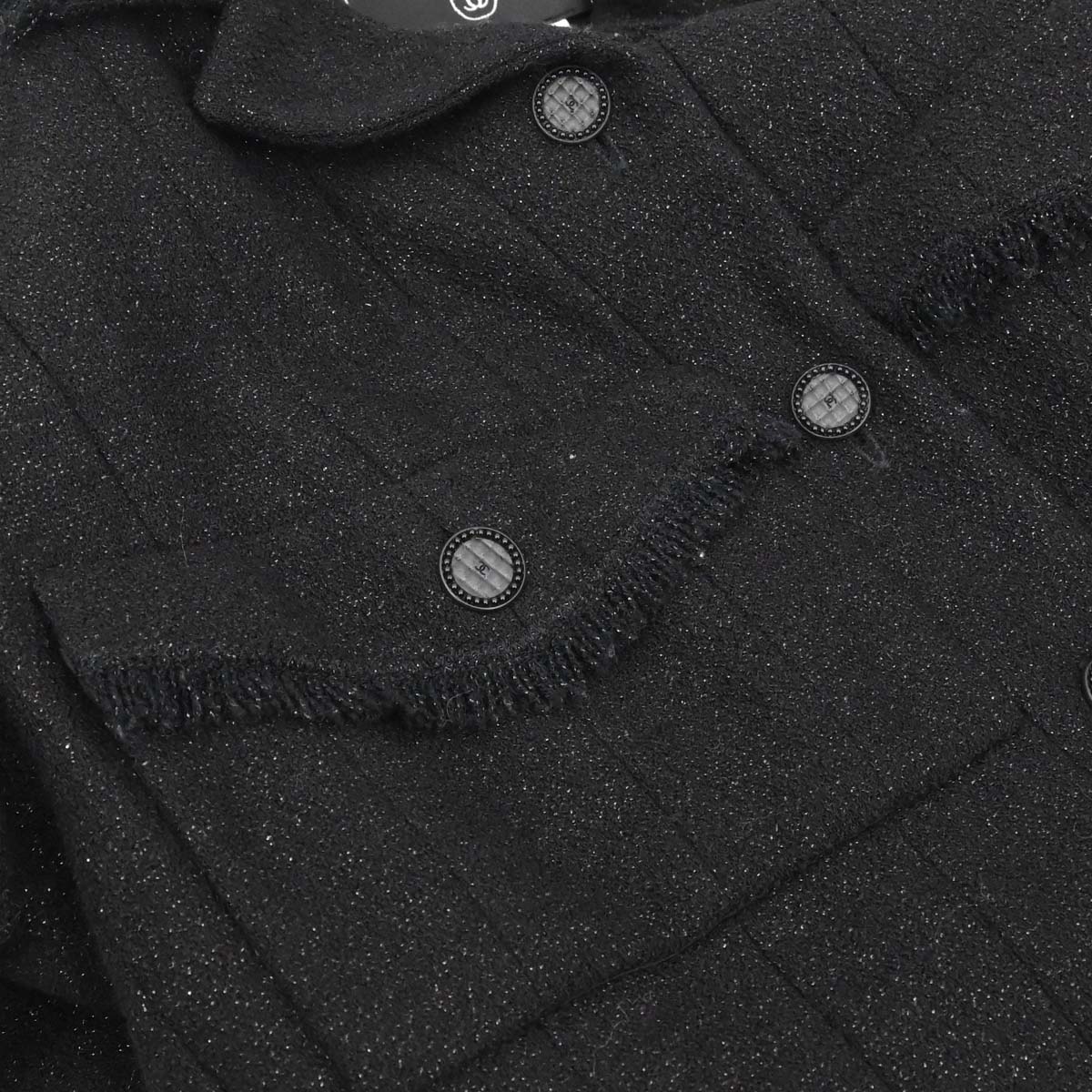 Chanel 2003 Single Breasted Jacket Black #34 - Image 8