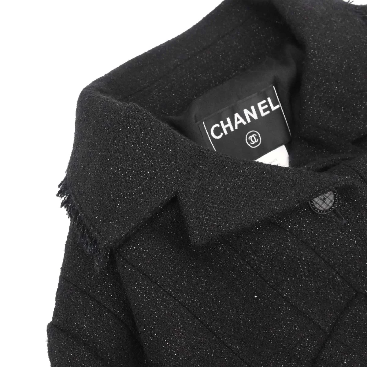 Chanel 2003 Single Breasted Jacket Black #34 - Image 9