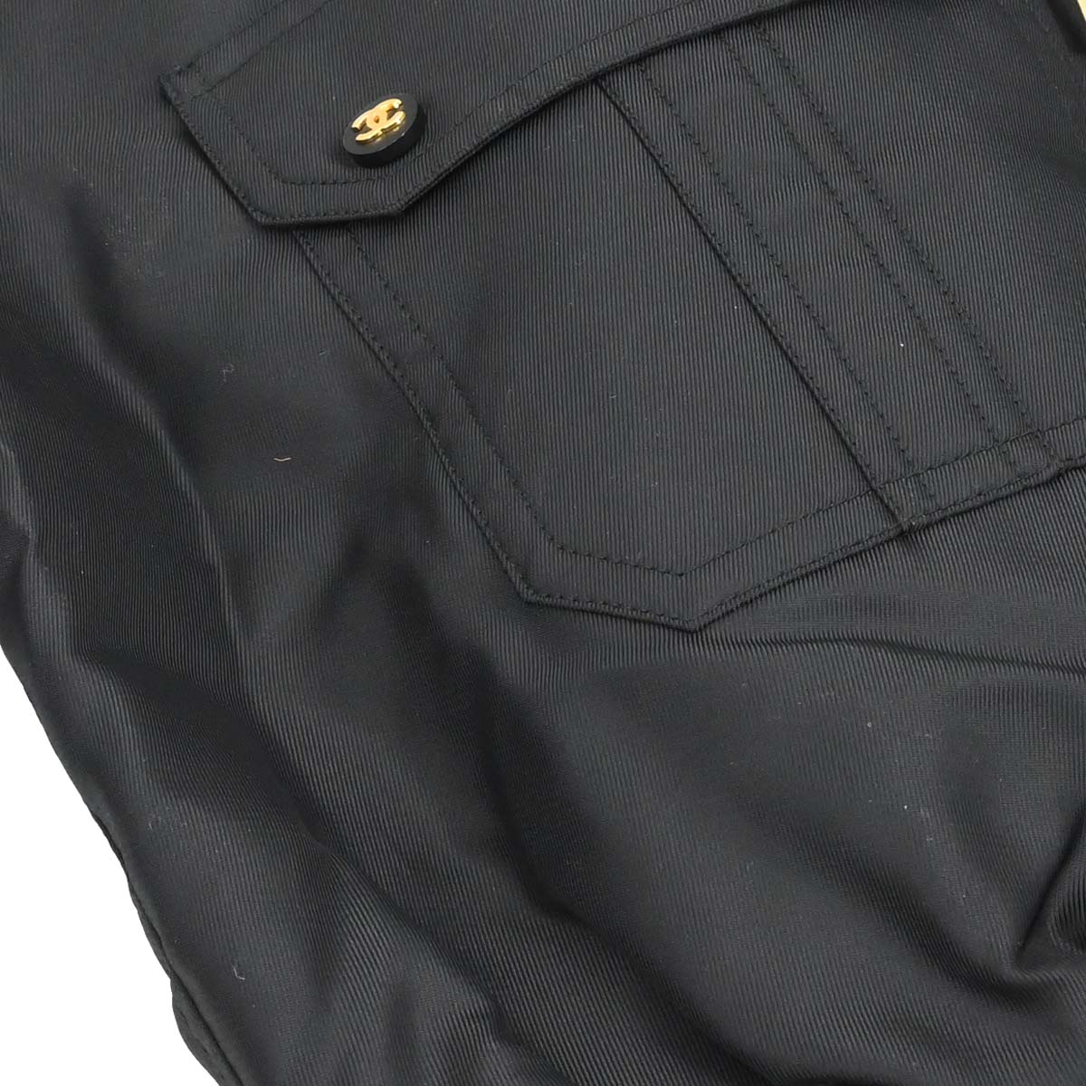 Chanel Zip Up Jacket Black - Image 4