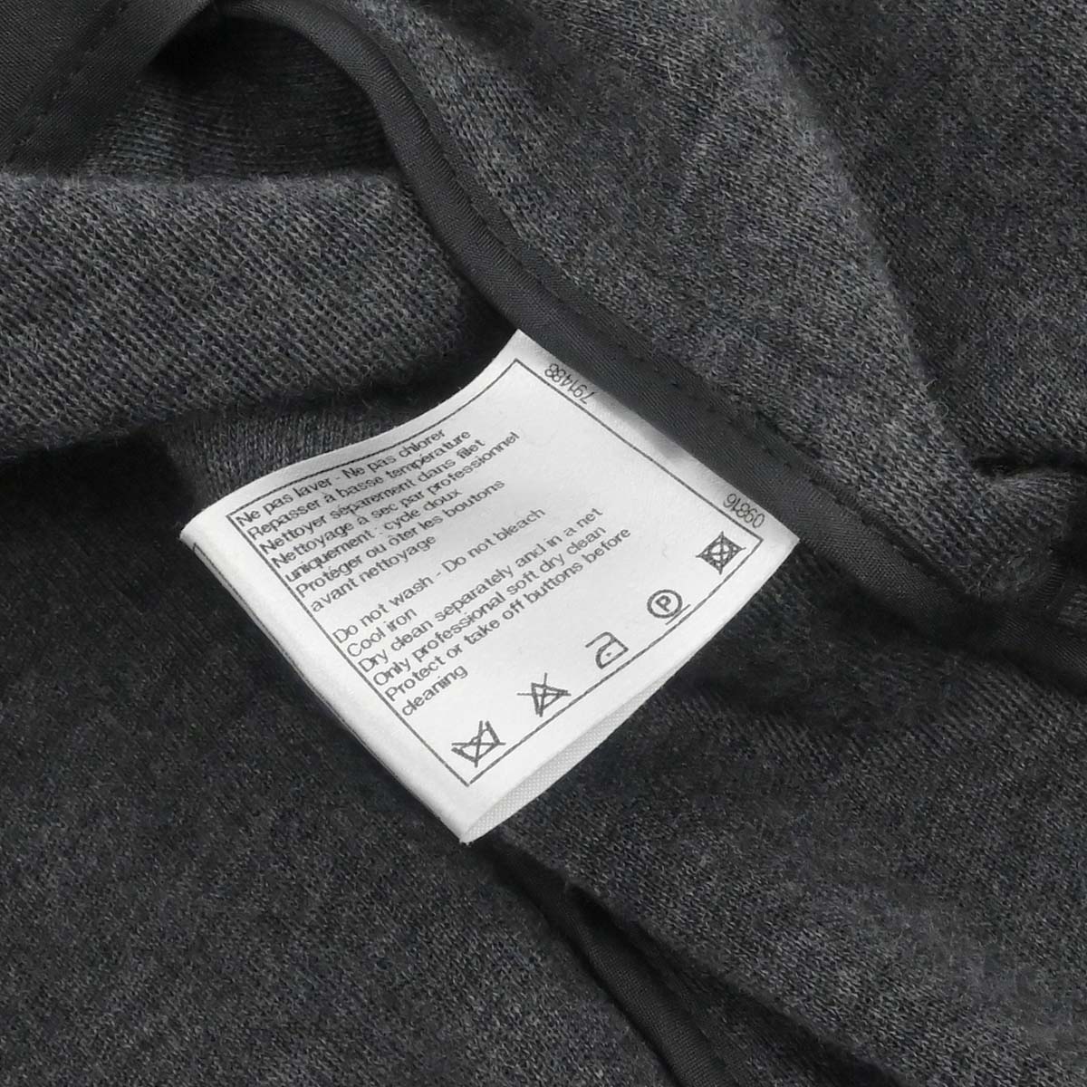 Chanel 2010 Single Breasted Jacket Gray #44 - Image 18