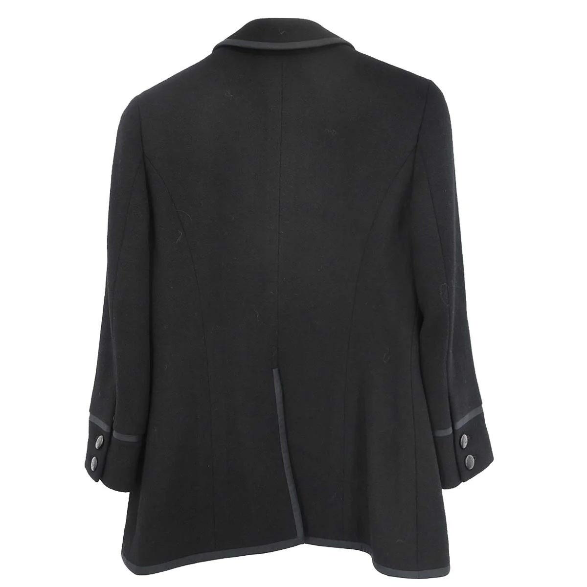 Chanel 1996 Single Breasted Jacket Black #38 - Image 2