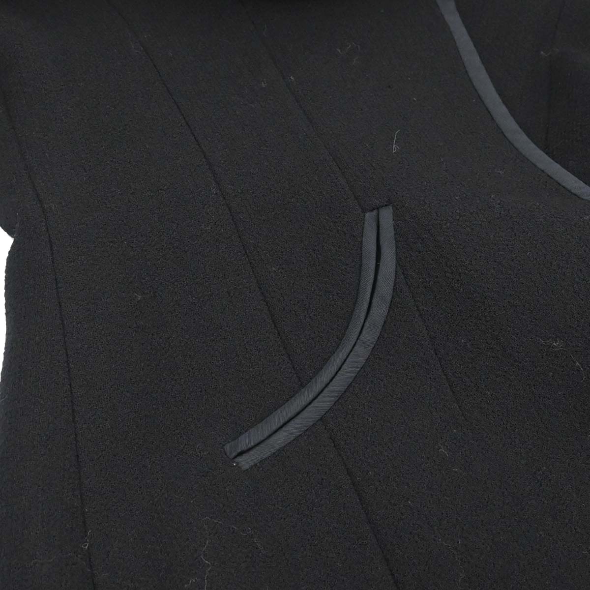 Chanel 1996 Single Breasted Jacket Black #38 - Image 5