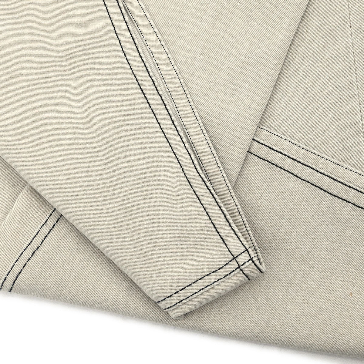 Chanel Long Denim Pants Beige #36 - Image 10