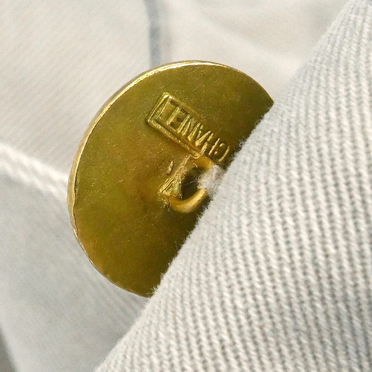 Chanel Long Denim Pants Beige #36 - Image 20