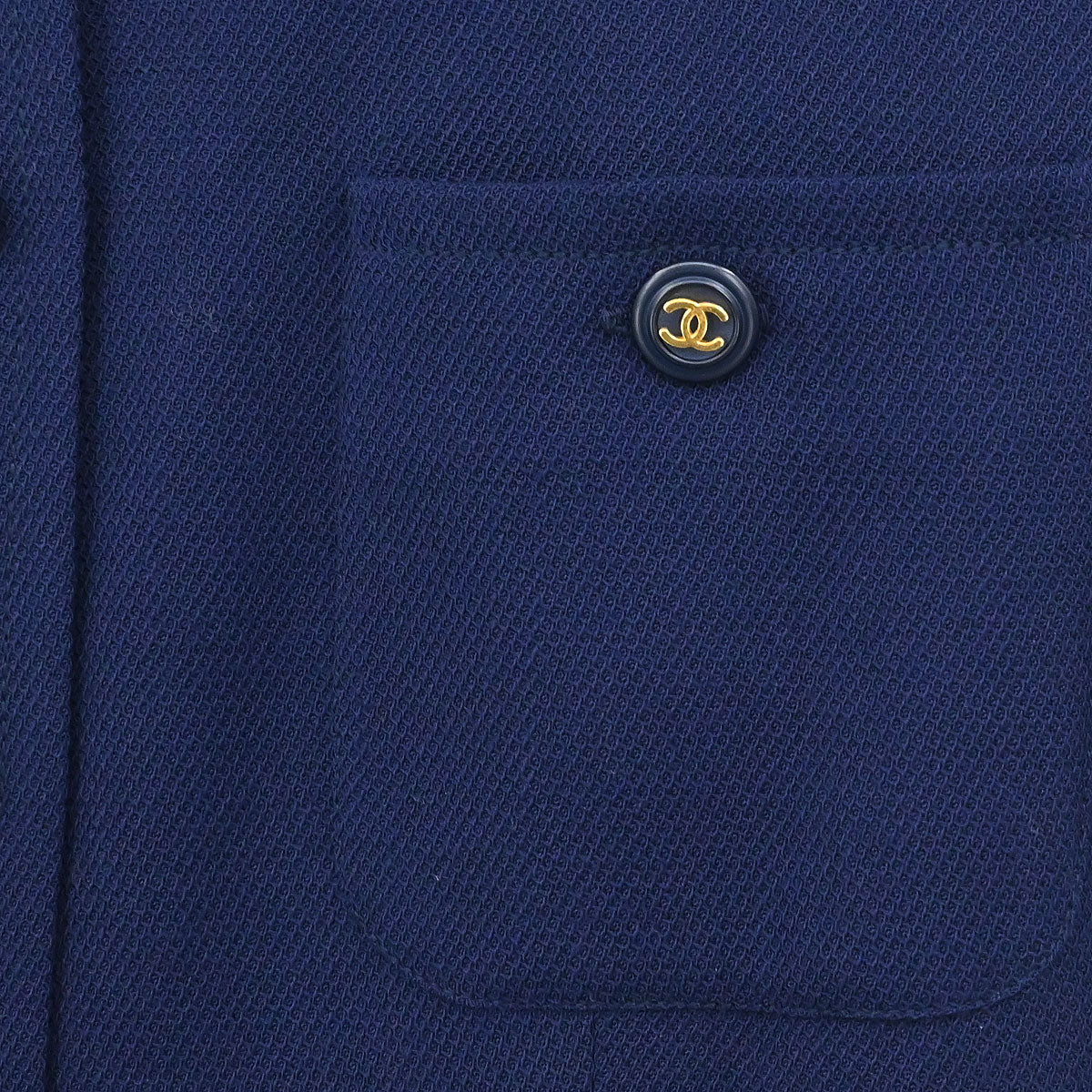 Chanel 1994 Short Sleeve Dress Navy #38 - Image 8