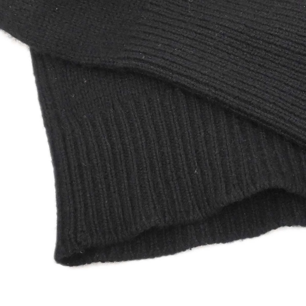 Chanel 1995 Sweater Knit Top Black #38 - Image 3
