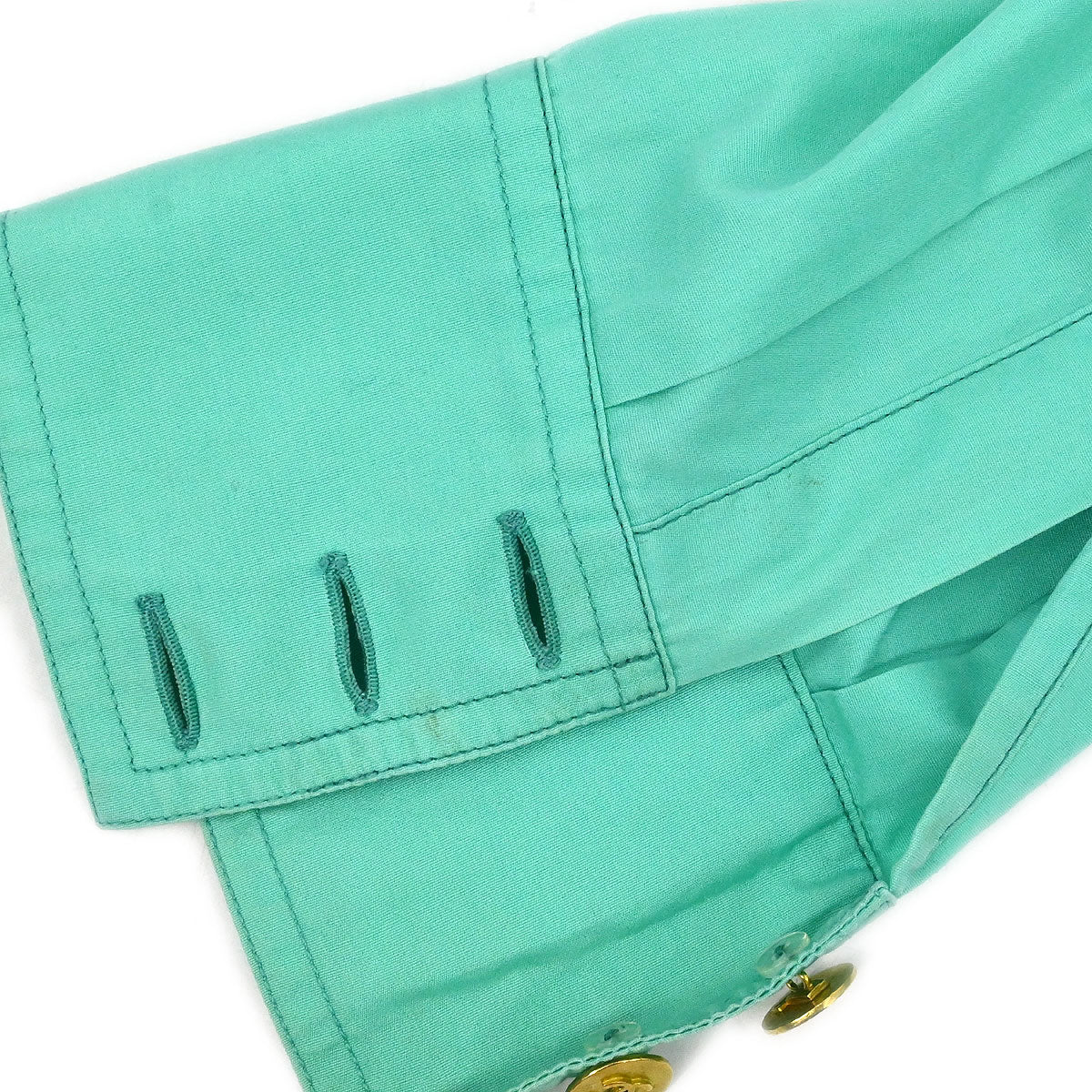 Chanel Blouse Shirt Green #44 - Image 20