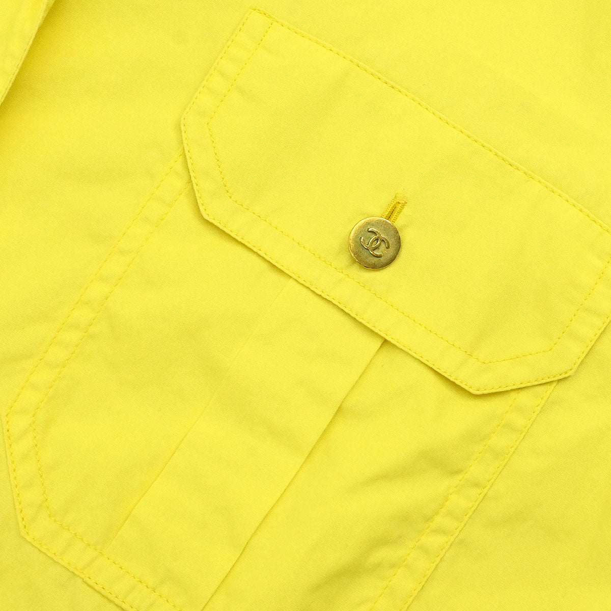 Chanel Blouse Shirt Yellow #36 - Image 6