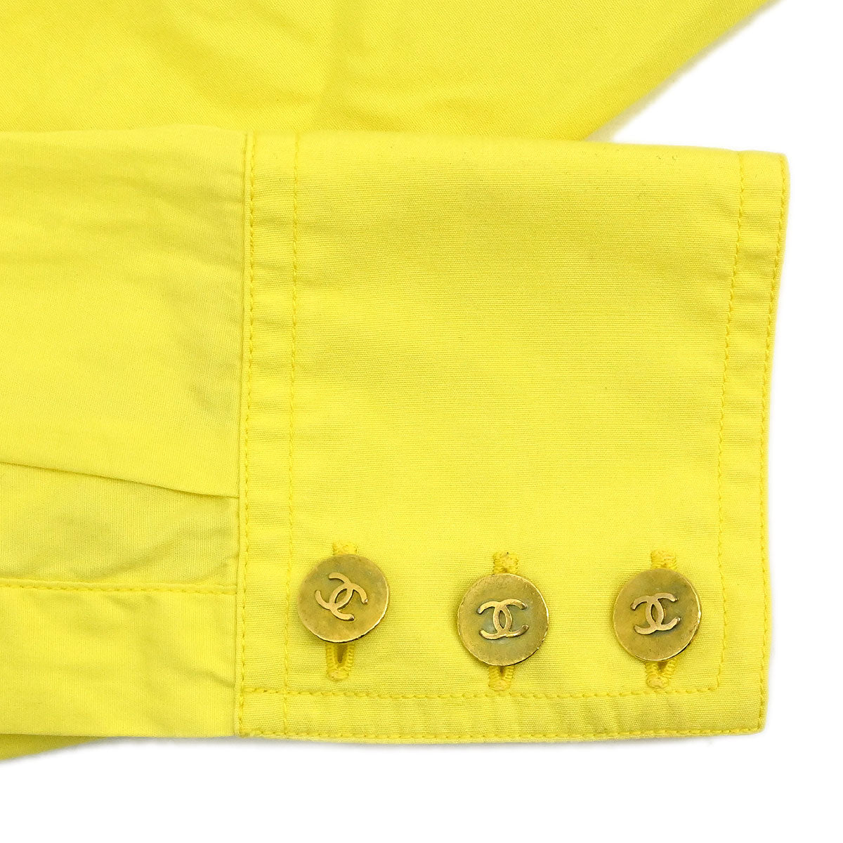 Chanel Blouse Shirt Yellow #36 - Image 7