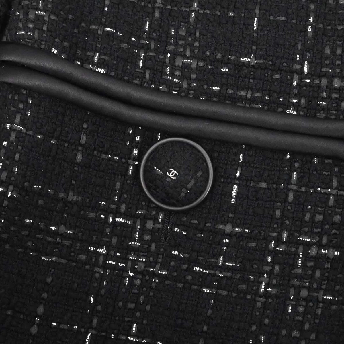 Chanel 2015-2016 Collarless Jacket Black #38 - Image 6
