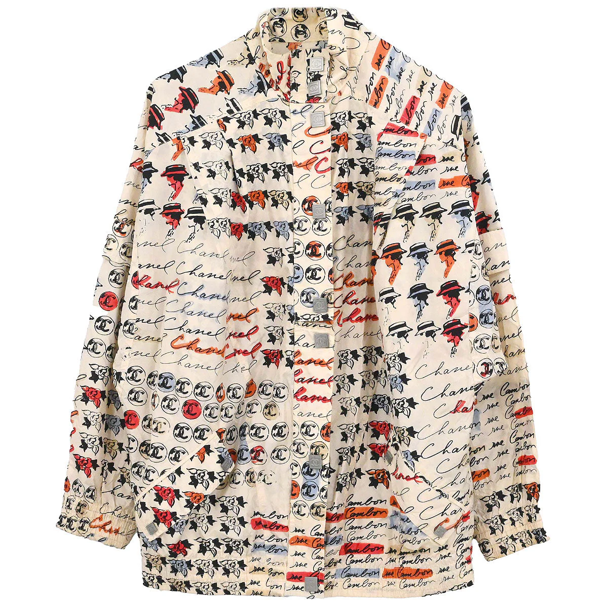 Chanel 2006 Mademoiselle Pattern Silk Jacket
