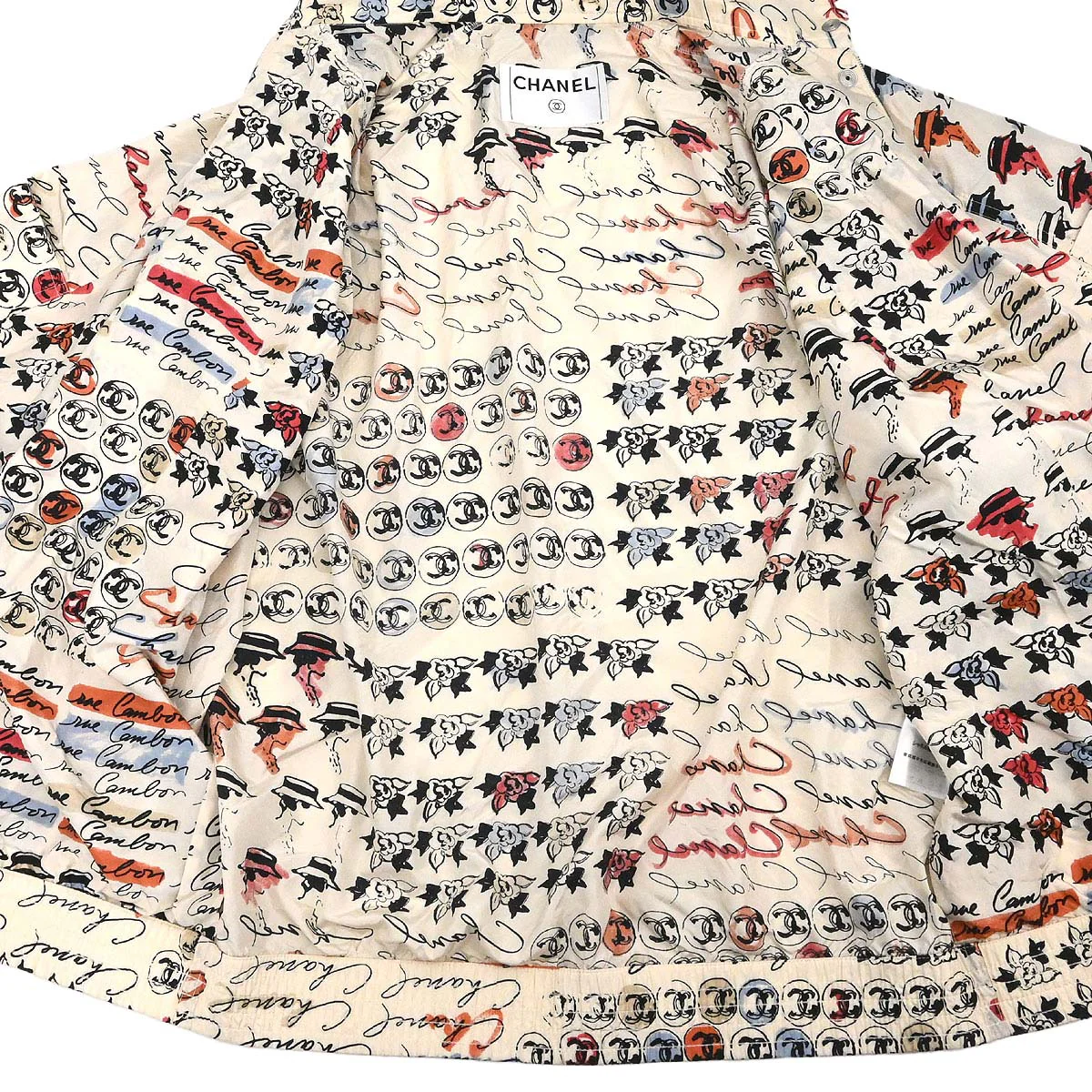Chanel 2006 Mademoiselle Pattern Silk Jacket - Image 12