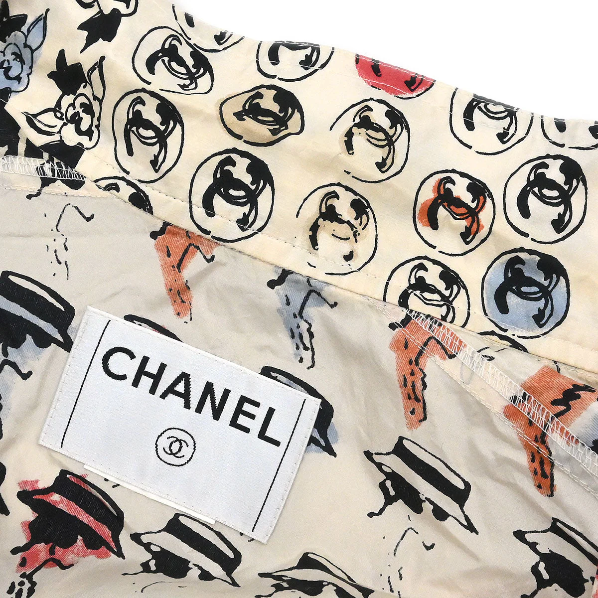 Chanel 2006 Mademoiselle Pattern Silk Jacket - Image 17