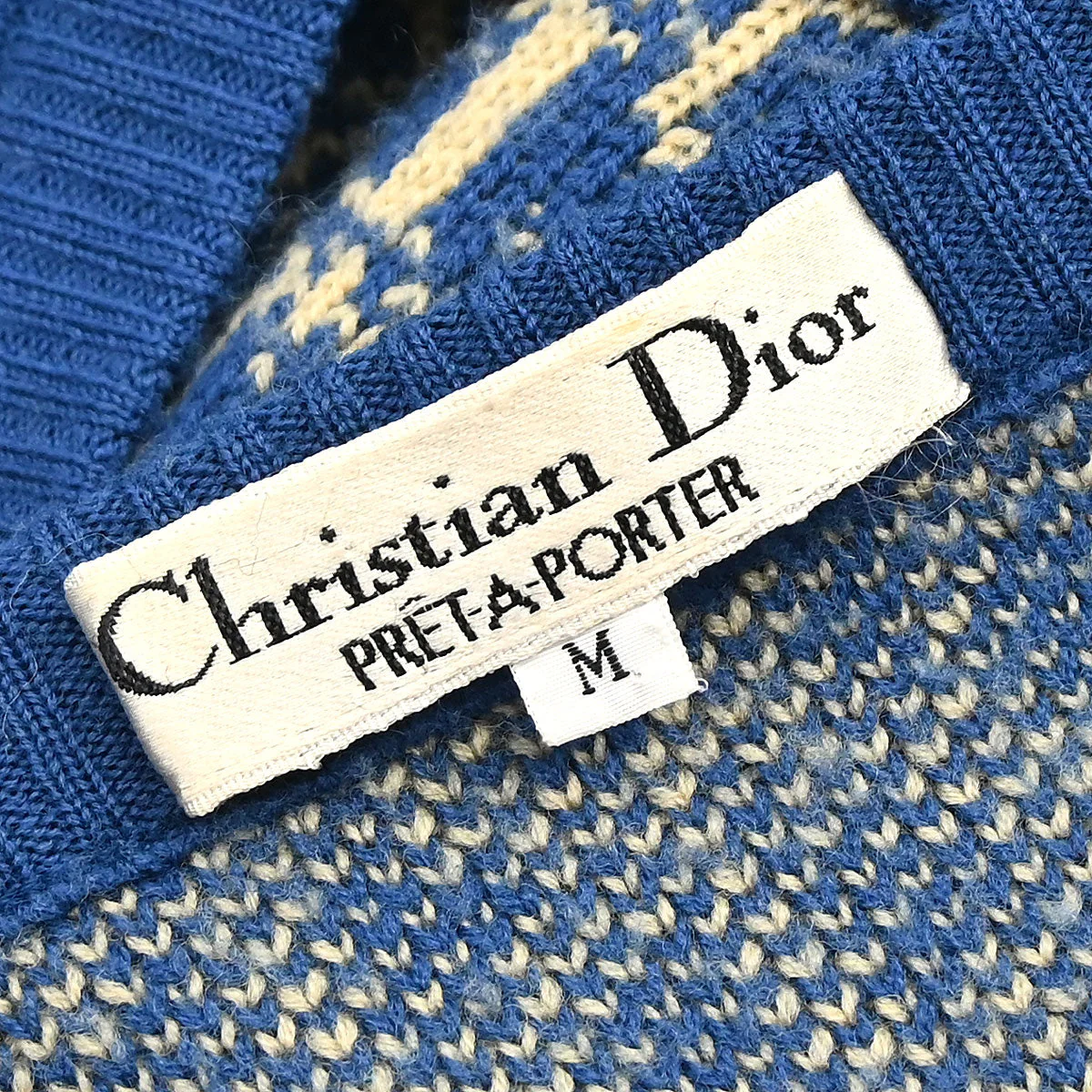 Christian Dior Top Sweater Trotter Blue #M - Image 18