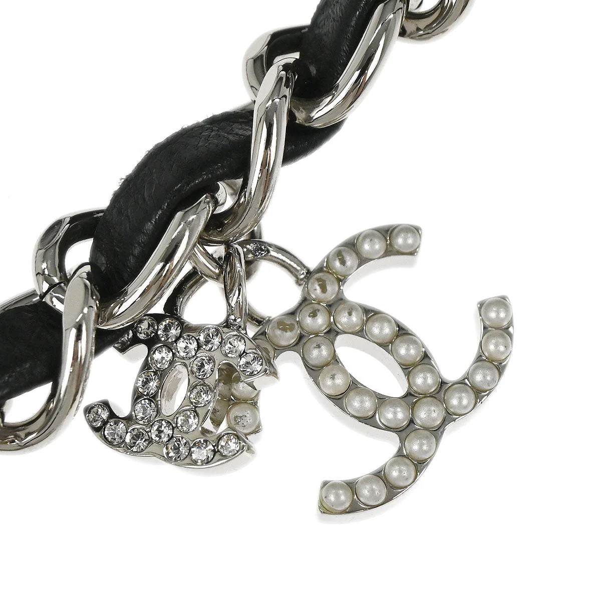 Chanel Black Lambskin Valentine Charm Flap Shoulder Bag - Image 10