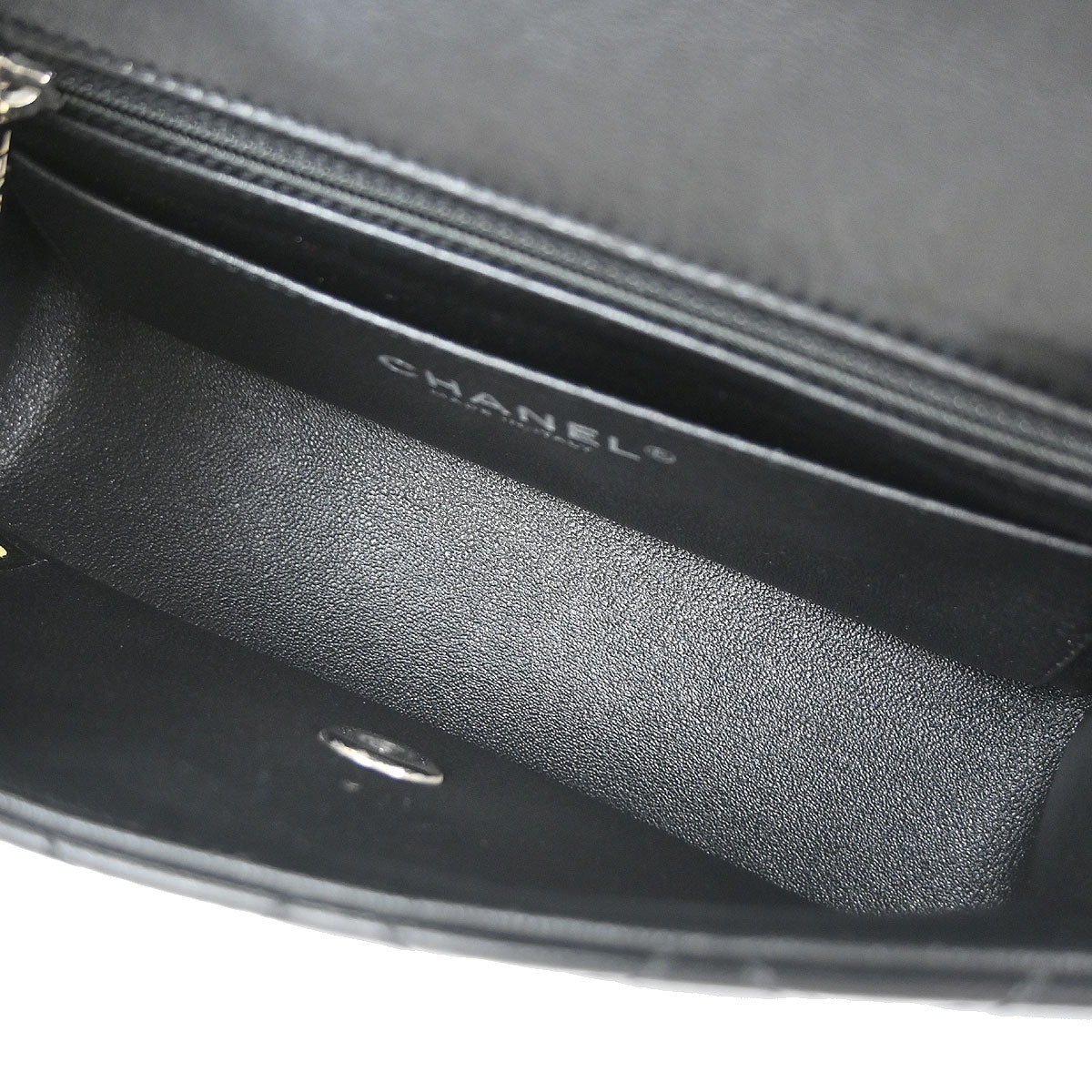 Chanel Black Lambskin Valentine Charm Flap Shoulder Bag - Image 14