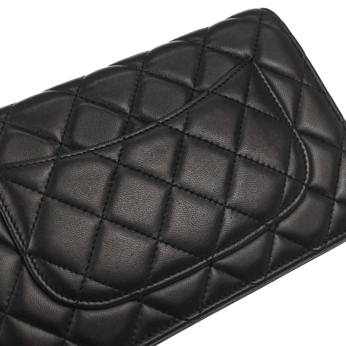 Chanel Black Lambskin Classic WOC Wallet on Chain Bag - Image 6