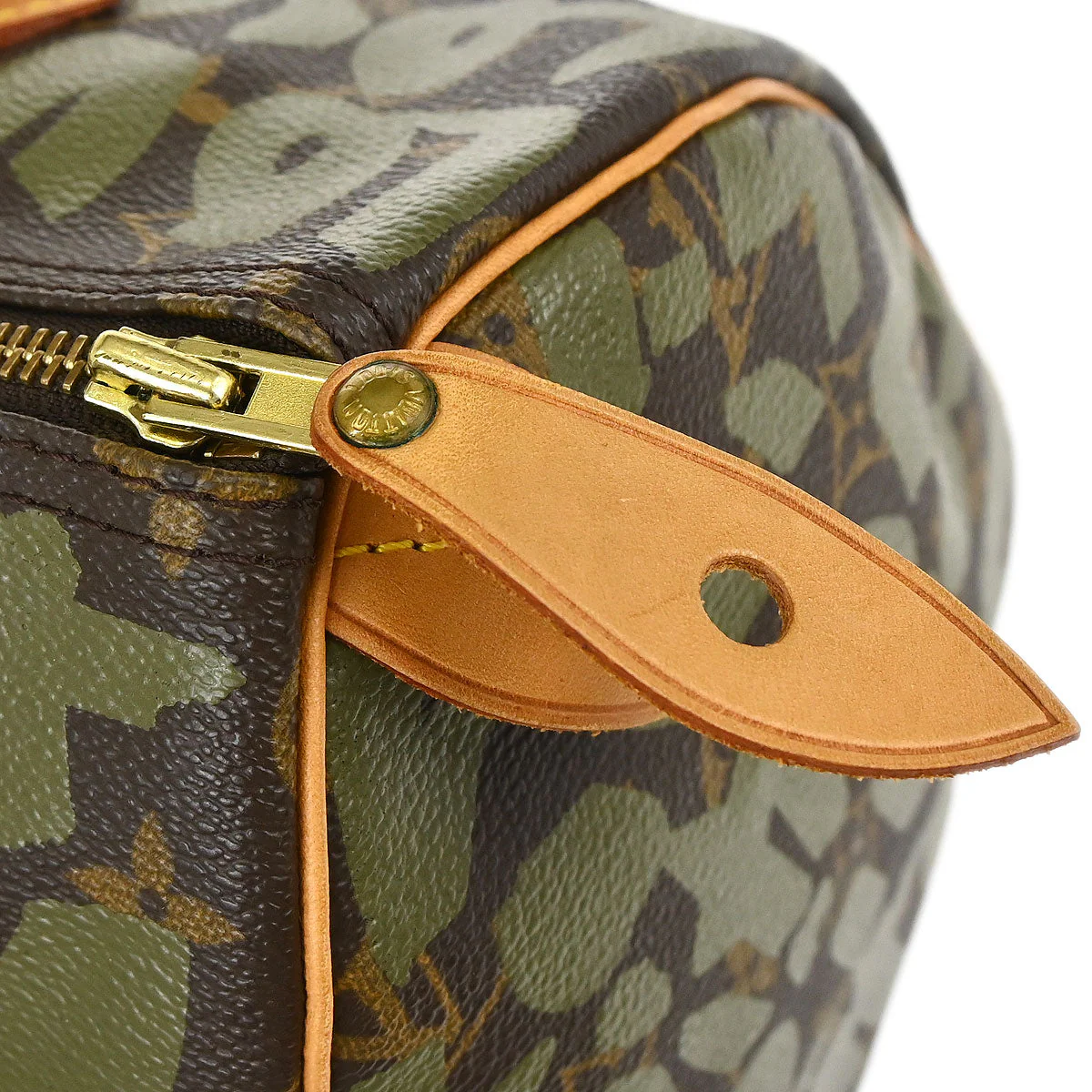 Louis Vuitton Khaki Monogram Graffiti Speedy 30 Handbag M92194 - Image 15