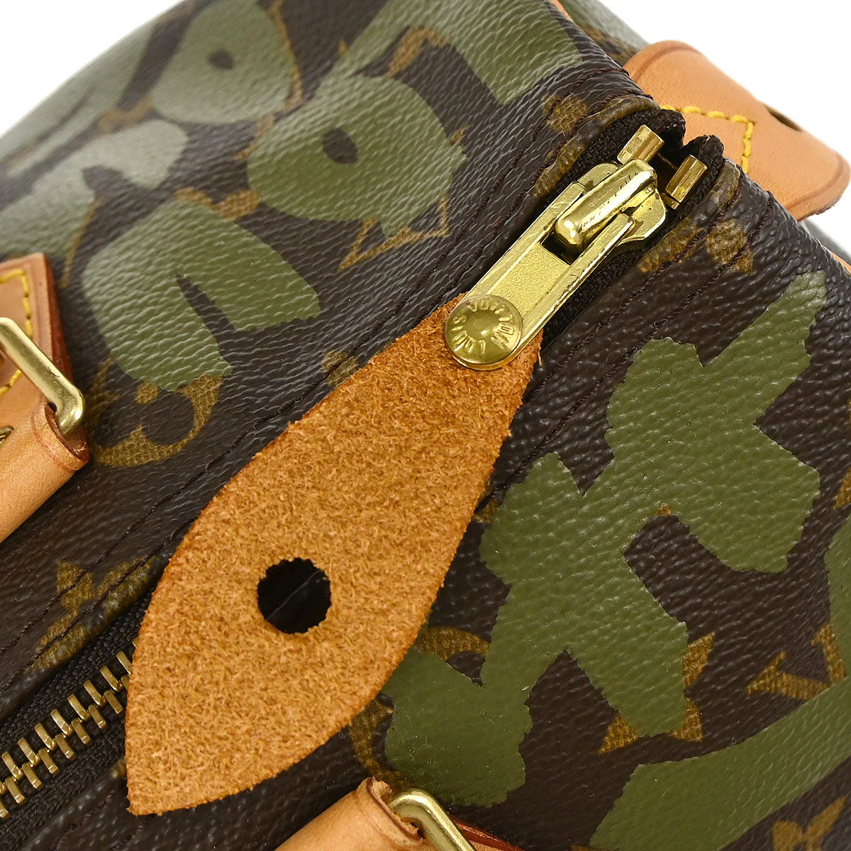 Louis Vuitton Khaki Monogram Graffiti Speedy 30 Handbag M92194 - Image 16