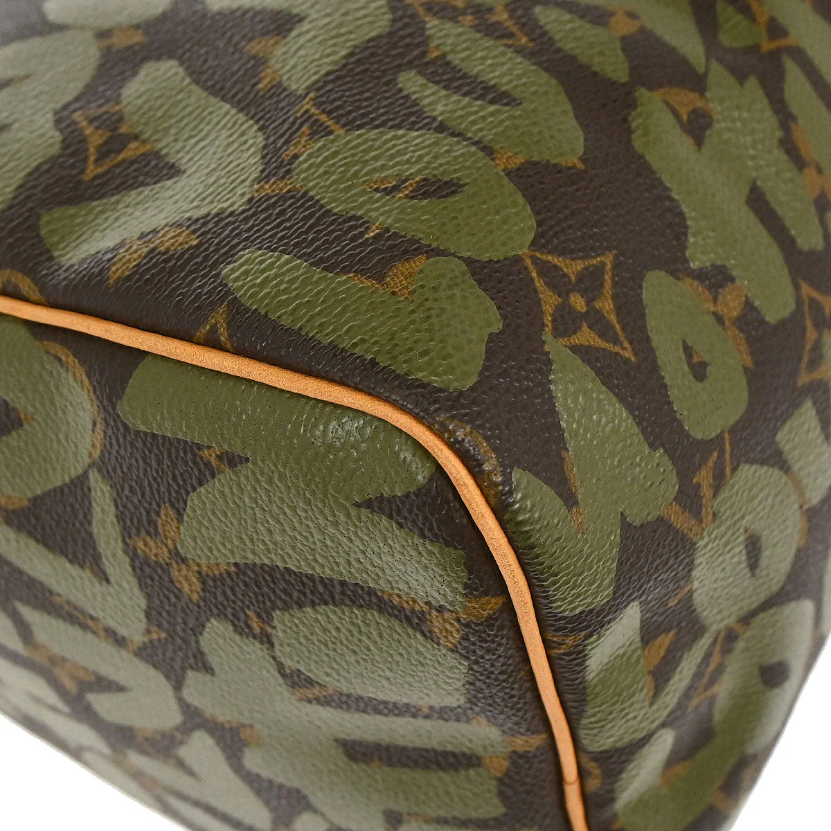 Louis Vuitton Khaki Monogram Graffiti Speedy 30 Handbag M92194 - Image 6